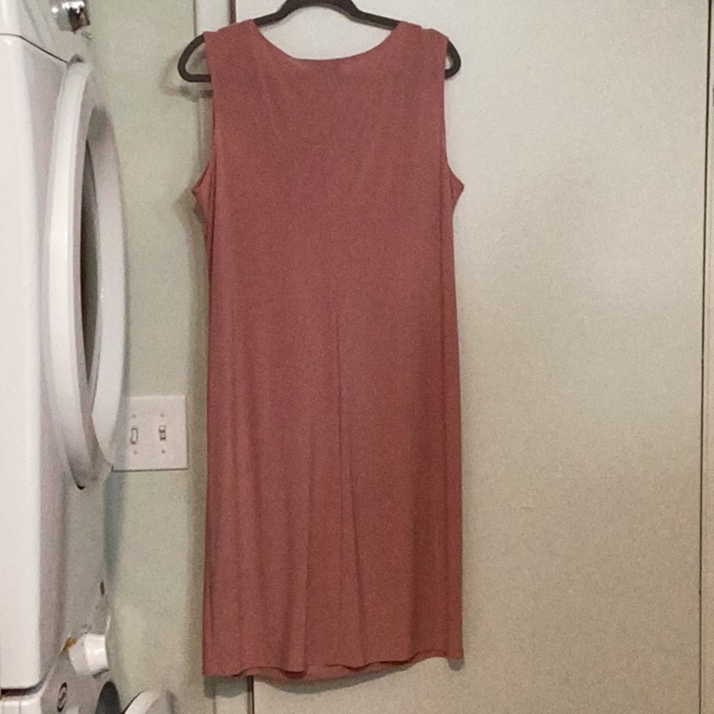 R&M Richards Sleeveless Floral Jacket Dress With Detachable Necklace, Pink, 12. - Picture 6 of 10